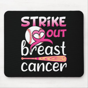Strike Out Breast Cancer Awareness Baseball Softba Mouse Pad