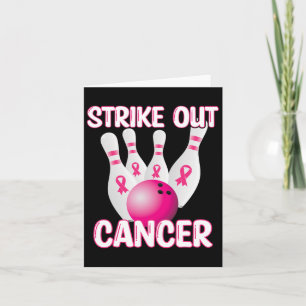 Strike Out Breast Cancer Awareness - Bowling Pink  Card