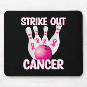 Strike Out Breast Cancer Awareness - Bowling Pink Mouse Pad