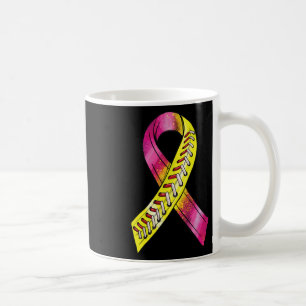 Strike Out Breast Cancer Awareness Day Pink Ribbon Coffee Mug