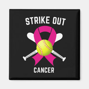 Strike Out Breast Cancer Awareness Softball Fighte Magnet