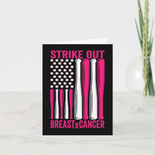 Strike Out Breast Cancer Awareness Softball Us Fla Card