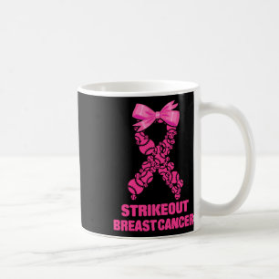 Strike Out Breast Cancer Awareness Softll Fighters Coffee Mug