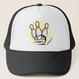 Strike the Bowling Pins Cap/Hat Trucker Hat
