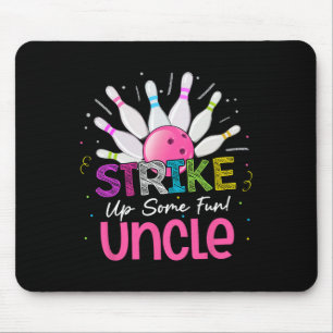 Strike Up Some Fun Uncle Of The Birthday Girl Bowl Mouse Pad