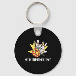 Strikeologist Bowling Team Bowler Key Ring