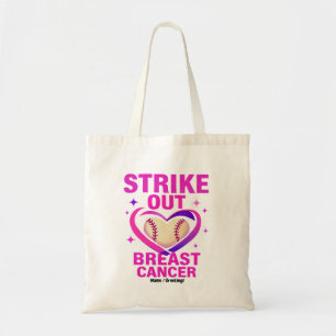 Strikeout Breast Cancer Awareness Domestic Violenc Tote Bag