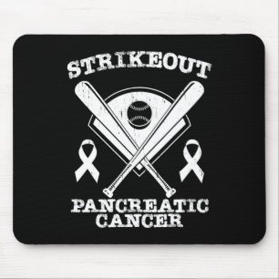 Strikeout Pancreatic Cancer Awareness Month Baseba Mouse Pad
