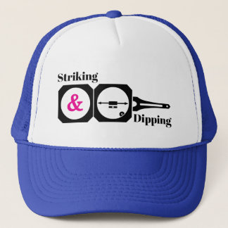 Striking and Dipping- Geologist's Transit Compass Trucker Hat