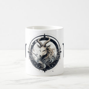 Striking Capricorn Symbol Artwork Coffee Mug