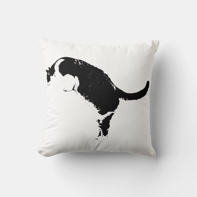 Striking Cat Accent Cushion (Front)