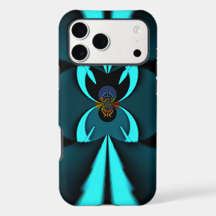 Striking Cutting-Edge Cyan and Black Vector Design
