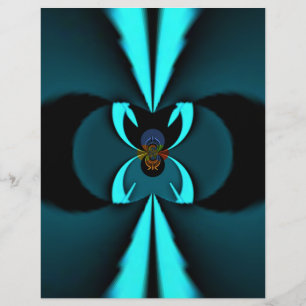Striking Cutting-Edge Cyan and Black Vector Design