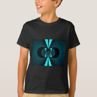 Striking Cutting-Edge Cyan and Black Vector Design