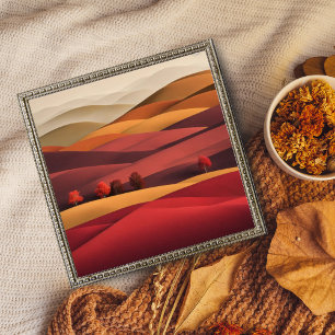 Striking Desert Oasis with Vibrant Autumn Colours Photo Print