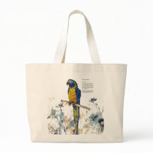 Striking Endangered Macaw Watercolours