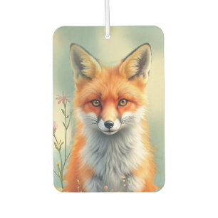 Striking Eyes of a Cunning Red Fox Car Air Freshener