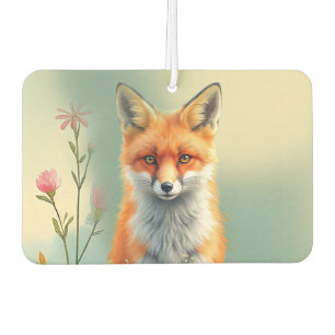 Striking Eyes of a Cunning Red Fox Car Air Freshener