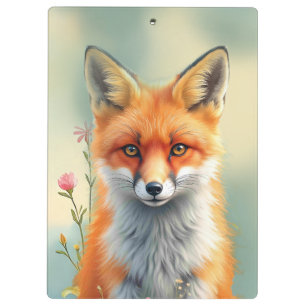 Striking Eyes of a Cunning Red Fox Clipboard