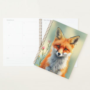 Striking Eyes of a Cunning Red Fox Planner