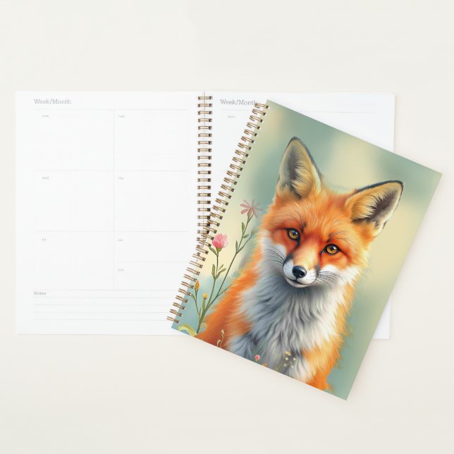 Striking Eyes of a Cunning Red Fox   Planner (Display)