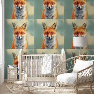 Striking Eyes of a Cunning Red Fox Wallpaper