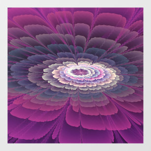 Striking Flower Colourful Abstract Fractal Art Pin