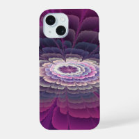 Striking Flower Colourful Abstract Fractal Art Pin