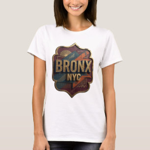 Striking Gold BRONX NYC Slogan Tee