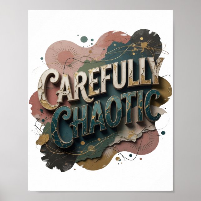Striking Gold CAREFULLY CHAOTIC v2 Poster (Front)