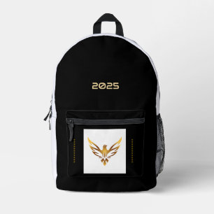 Striking Gold Eagle Printed Image 2025 Custom Year Backpack