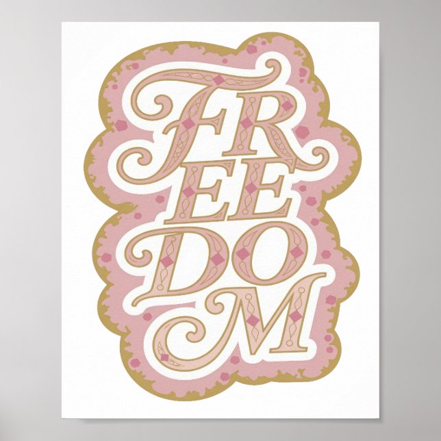 Striking Gold FREEDOM Print (Front)