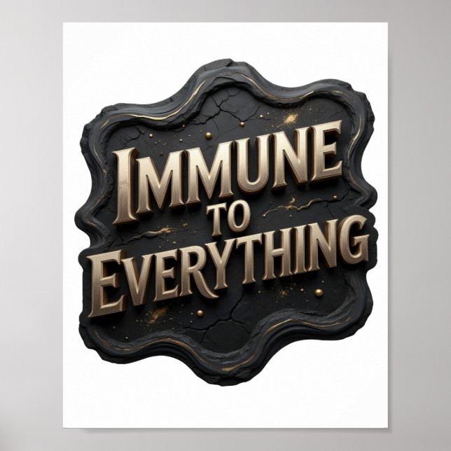 Striking Gold IMMUNE TO EVERYTHING Poster (Front)