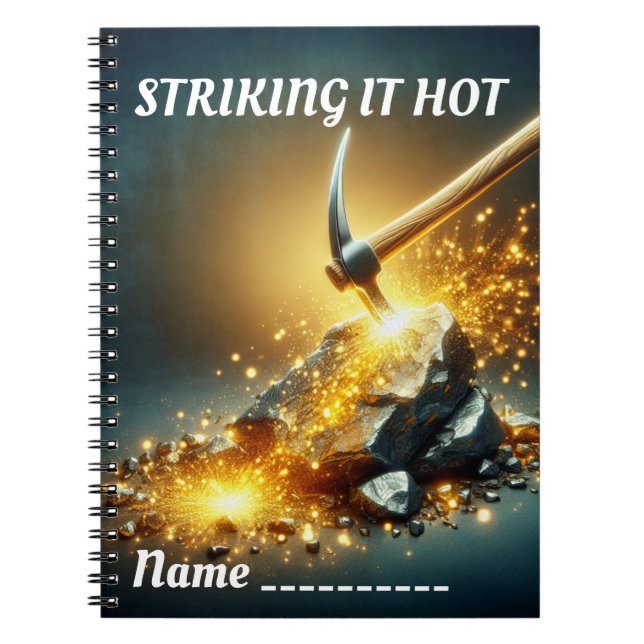 Striking It Hot Spiral Photo Notebook (Front)