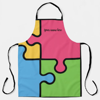 Striking Jigsaw pattern Apron