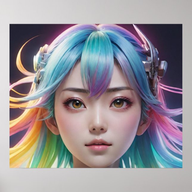 Striking Large Eyes Poster (Front)