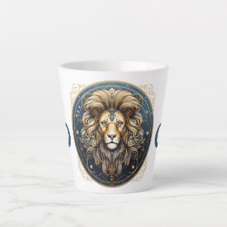 Striking Leo Symbol Artwork Latte Mug