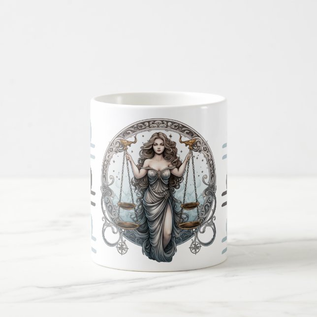 Striking Libra Symbol Artwork Coffee Mug (Center)