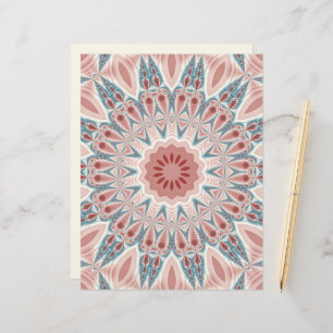 Striking Modern Kaleidoscope Mandala Fractal Art