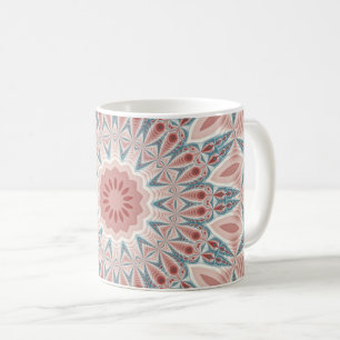 Striking Modern Kaleidoscope Mandala Fractal Art Coffee Mug