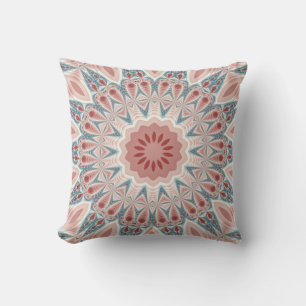 Striking Modern Kaleidoscope Mandala Fractal Art Cushion