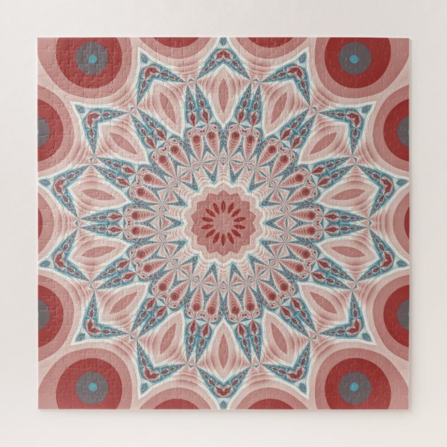 Striking Modern Kaleidoscope Mandala Fractal Art Jigsaw Puzzle (Vertical)
