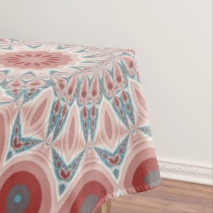 Striking Modern Kaleidoscope Mandala Fractal Art Tablecloth