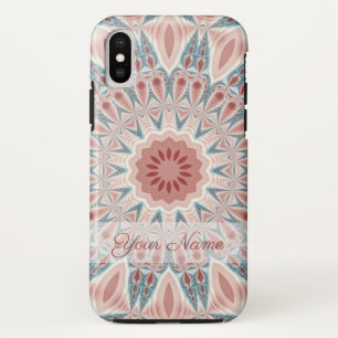 Striking Modern Kaleidoscope Mandala Fractal Name iPhone X Case