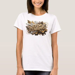 Striking Orange STOP STARING Graphic Tee