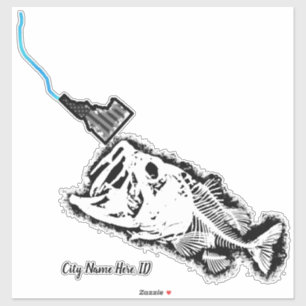 STRIKING PATRIOT ID -CUSTOM CITY NAME ONE BAD BASS