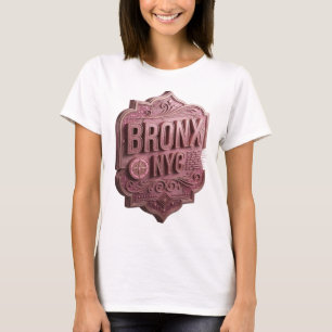 Striking Pink BRONX NYC Quote Shirt