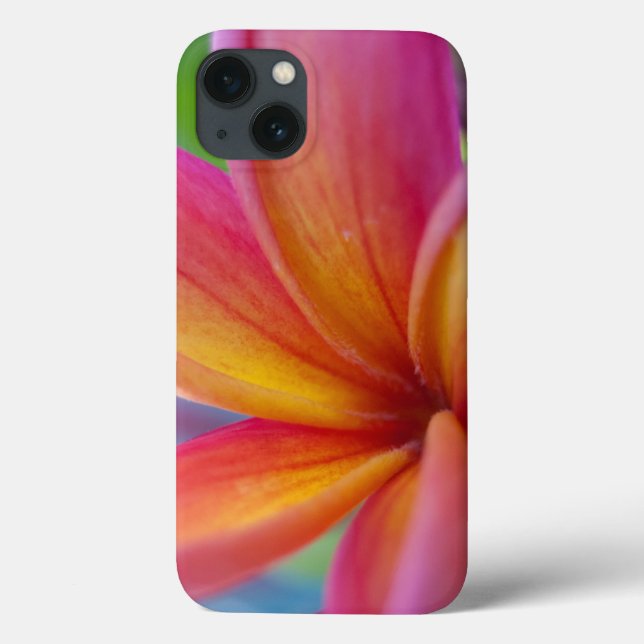 Striking Pink Tropical Plumeria Flower Case-Mate iPhone Case (Back)