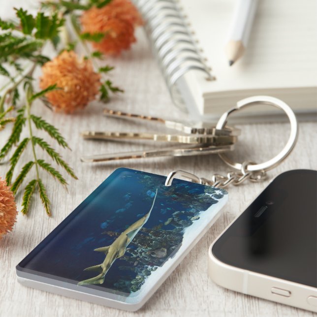 Striking Sawfish Key Ring (Front Right)