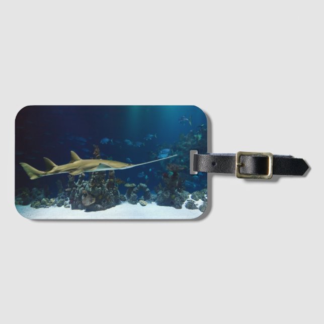 Striking Sawfish Luggage Tag (Front Horizontal)
